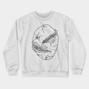 Egg Monster Horror Black Lineart Crewneck Sweatshirt